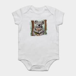 Mother Bear: Koala Design Baby Bodysuit